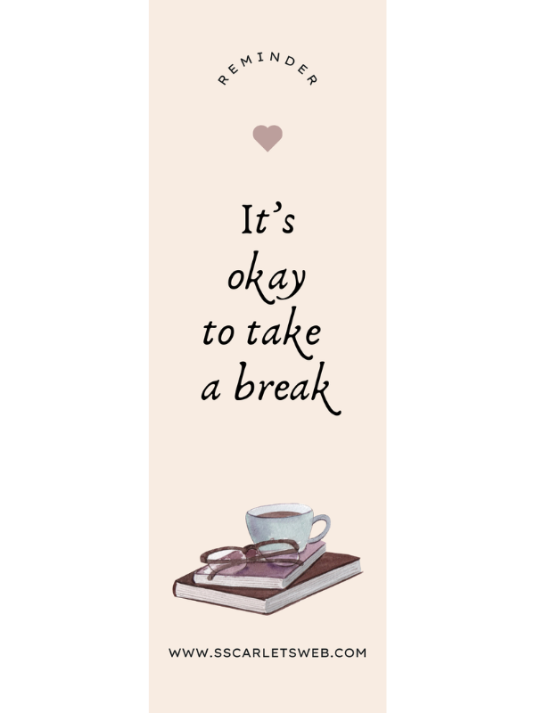 Take A Break Bookmark